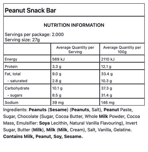 Peanut Snack Bar (2pcs)