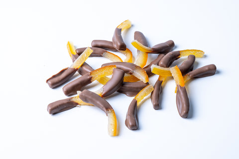 Orange Peel coated in Milk Chocolate