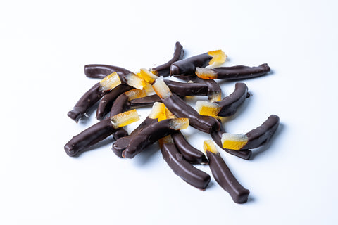 Orange Peel coated in Dark Chocolate
