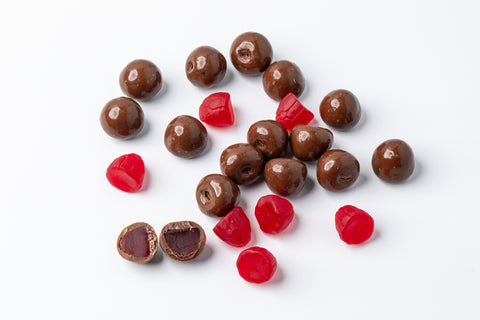 Chocolate coated Raspberry Lollies
